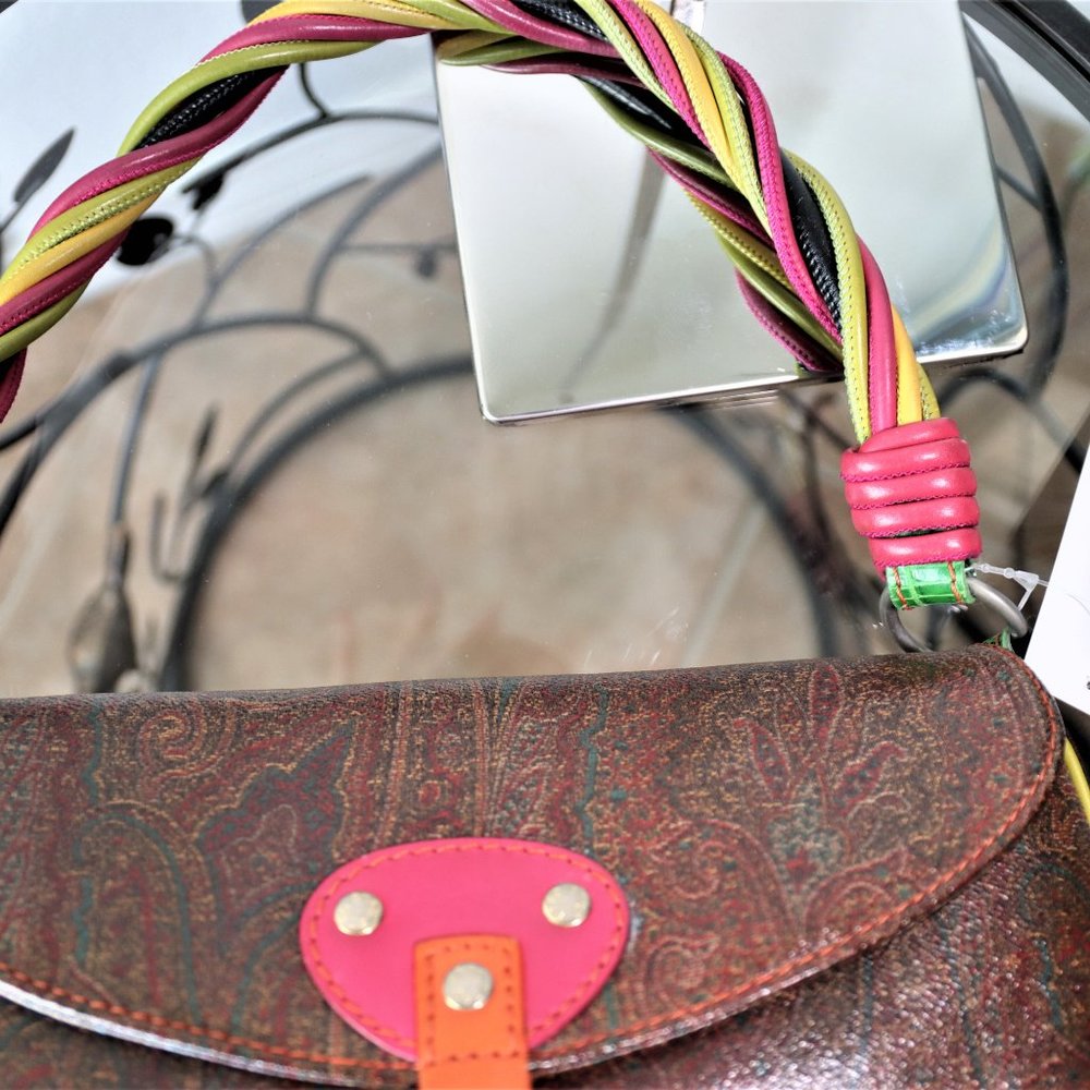 SOLD ETRO Multi-color Paisley Purse - Picture 12 of 16